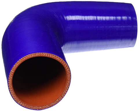 Silicone Hose, 3" ID 5"X 5" Elbow High Temp Silicone Charge Air Cooler Hose with 2 Clamps