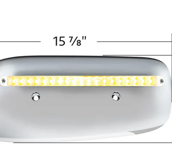 RH Back Cover of Headlight Bezel aluminum Peterbilt 388 389